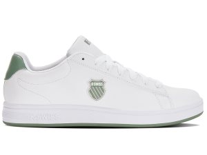 K-Swiss Court Shield Lifestyle Skor Herr Vita Olivgröna Grå | 403-NFISVK