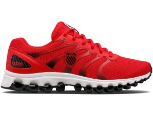K-Swiss Tubes 200 Lifestyle Skor Herr Röda Svarta Vita | 634-HWXZMV